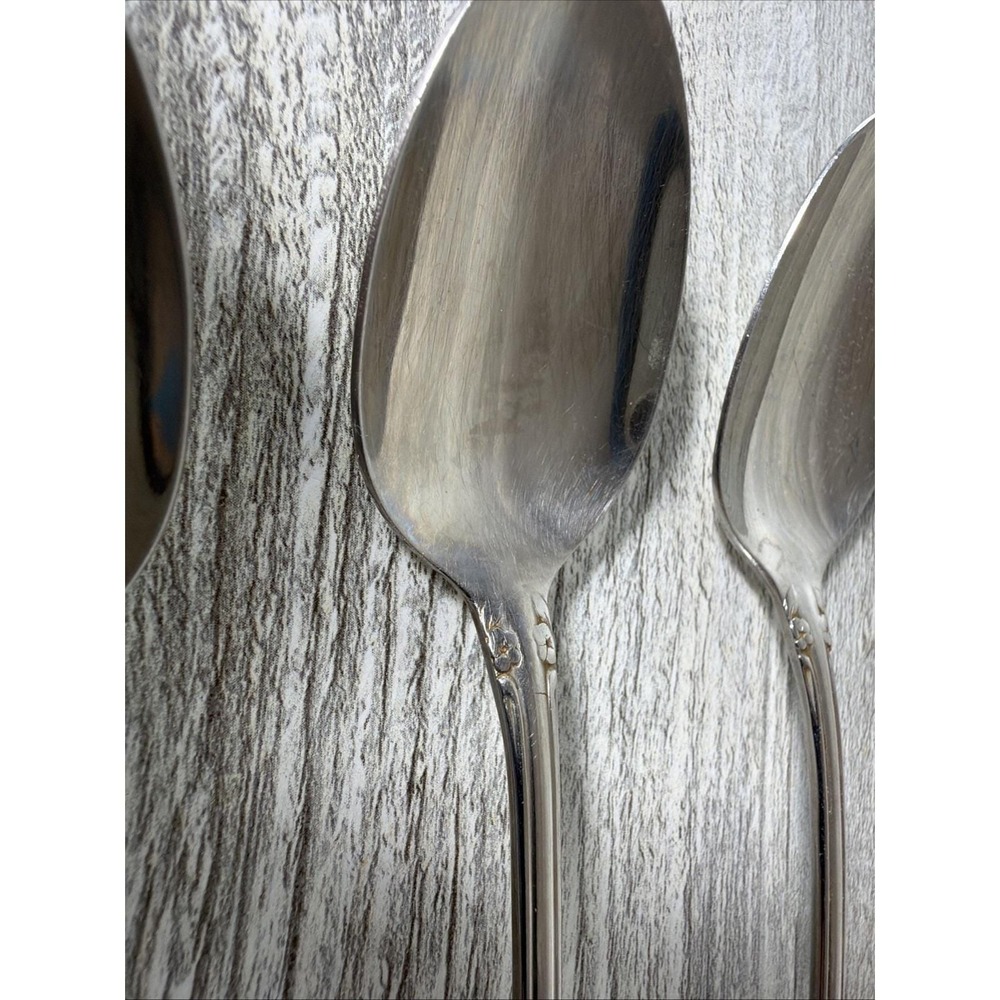 Oneida Chatelaine Set Of 4 Iced Tea Spoons Stainless Flatware Vintage 7.5" Long - Picture 4 of 9